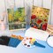 160 Pack Canvas with Easel Miniature Painting Kit with Wooden Easel and Blank Canvas Boards, Detail Paint Brushes Set for Kids Adults Couples Paint Party Supplies Paint and Sip Date Night Kits